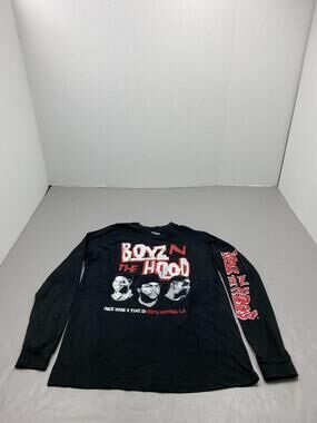 Philcos Boyz N The Hood Shirt Mens L Black Long Sleeve Movie Graphic Print
